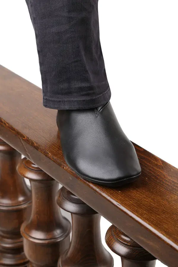 Genuine Sheepskin Black - Cotton Lined - 4