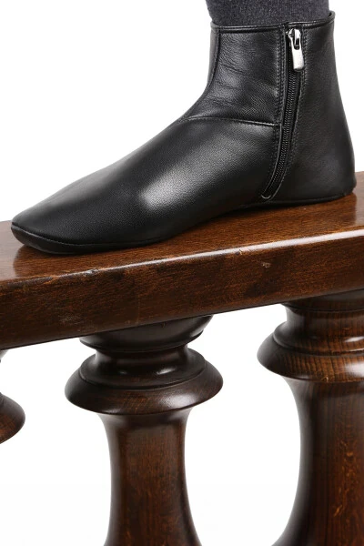 Genuine Sheepskin Black - Cotton Lined - 5