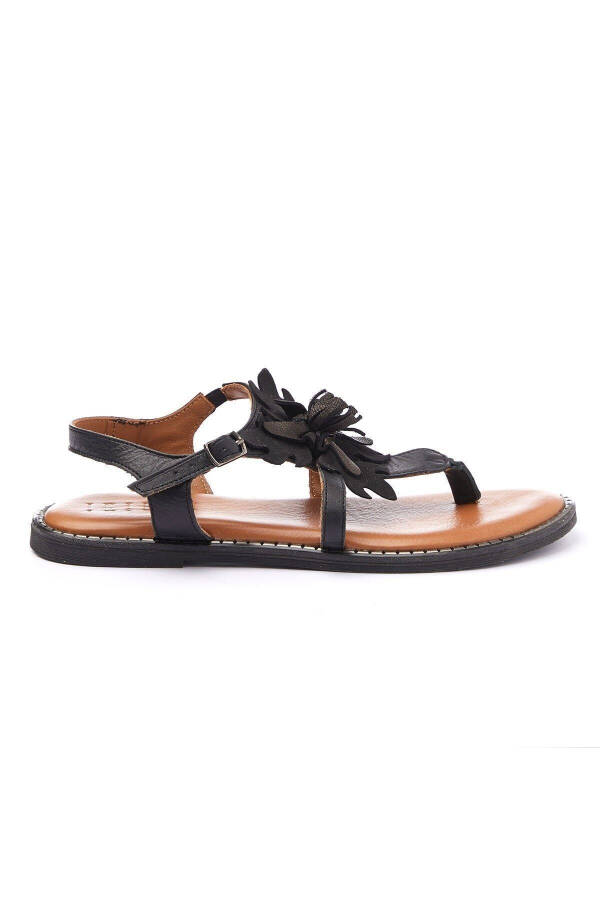 Genuine suede and leather women's sandals - 2