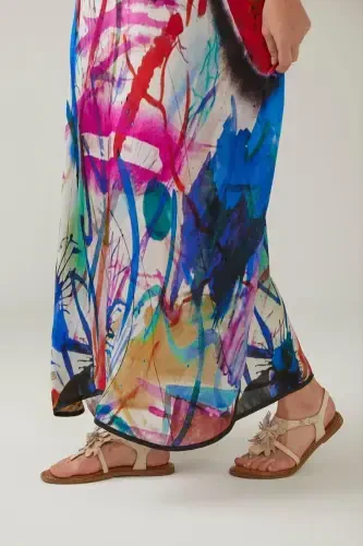 Genuine suede, floral, thong, coffee leather, ankle strap women's sandal. - 7