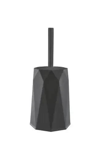 Geo Anthracite 2-Piece Bathroom Set Plastic 5 lt Trash Can - 3