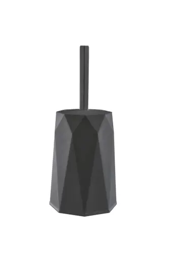 Geo Anthracite 2-Piece Bathroom Set Plastic 5 lt Trash Can - 3