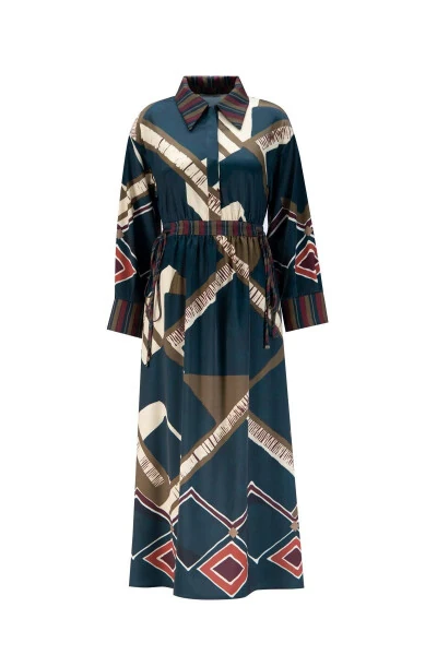 Geometric Patterned Dress - 6