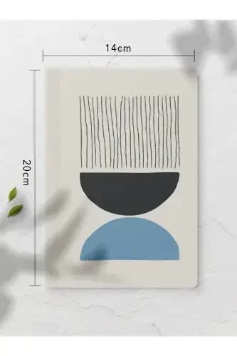 Геометрический Блокнот Без Линий - 4 Штуки - 14см*20см - 64 Страницы - Цветной I - 3