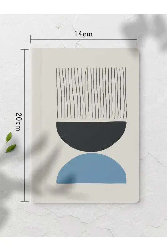 Geometrik Çizgisiz Defter Seti - 4 Adet - 14cm*20cm - 64 Sayfa-Renkli I - 3