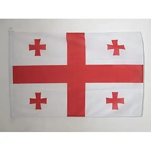 Georgia dengiz bayrog'i 18'' x 12'' - Gruzin bayroqlari 30 x 45 sm. - Qayiq uchun banner 12x18 dyuym - AZ FLAG 