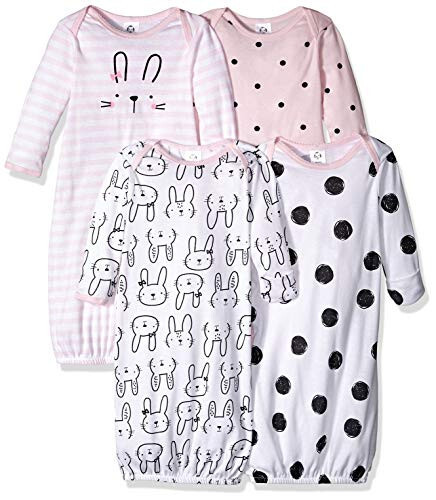 Gerber Baby Boy and Girls 4-Pack Sleeper Gown - 21