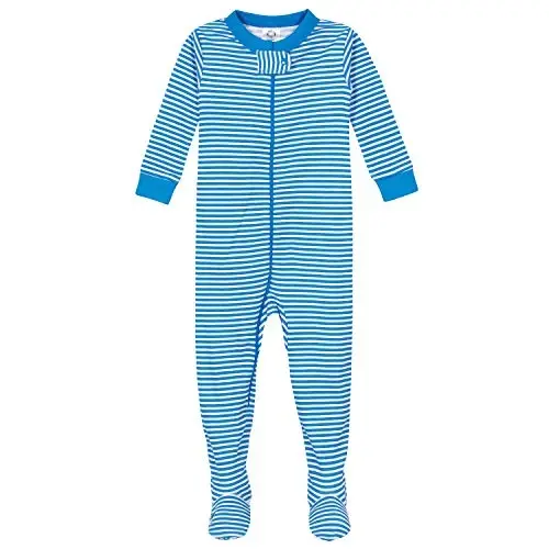 Gerber Baby Boys 2-Pack Footed Pajamas (o'g'il bolalar uchun 2 ta to'plamli oyoqli pijamalar) - 3