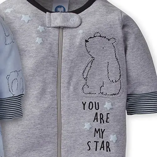 Gerber Baby Boys’ 2-Pack Sleep ‘N Play Pajamas - 3