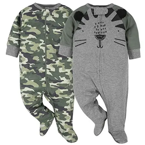 Gerber Baby Boys’ 2-Pack Sleep ‘N Play Pajamas - 1