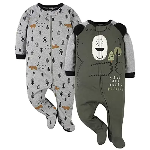 Gerber Baby Boys’ 2-Pack Sleep ‘N Play Pajamas - 1