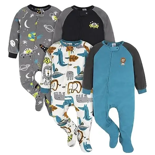 Gerber Baby Boys’ 2-Pack Sleep ‘N Play Pajamas - 1