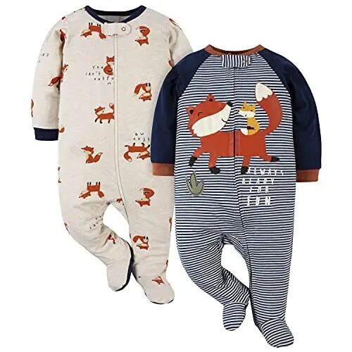 Gerber Baby Boys’ 2-Pack Sleep ‘N Play Pajamas - GERLO