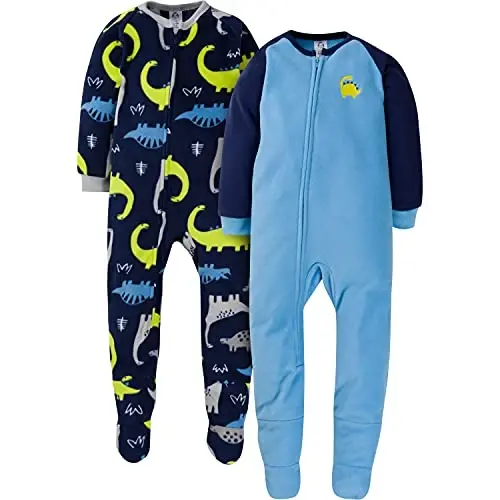 Gerber Baby Boys’ 2-Pack Sleep ‘N Play Pajamas - 1