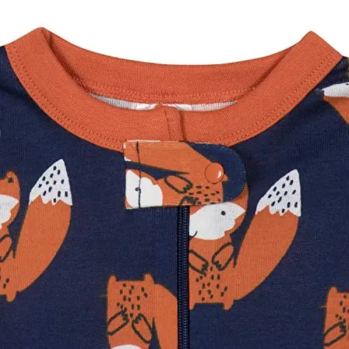 Gerber baby-boys 2-pack Snug Fit Footed Cotton Pajamas - 4