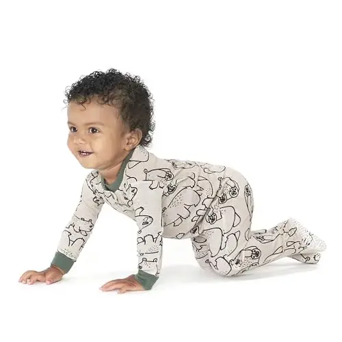 Gerber baby-boys 2-pack Snug Fit Footed Cotton Pajamas - 1