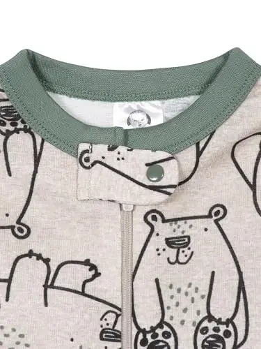 Gerber baby-boys 2-pack Snug Fit Footed Cotton Pajamas - GERBER (1)
