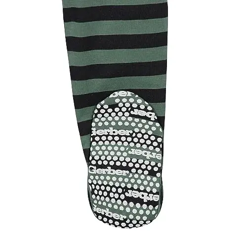Gerber baby-boys 2-pack Snug Fit Footed Cotton Pajamas - 3