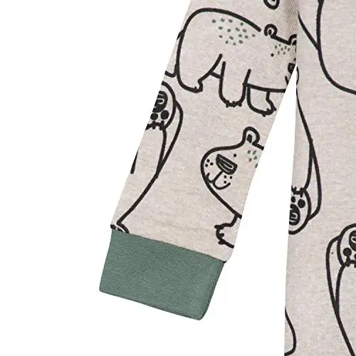 Gerber baby-boys 2-pack Snug Fit Footed Cotton Pajamas - 6
