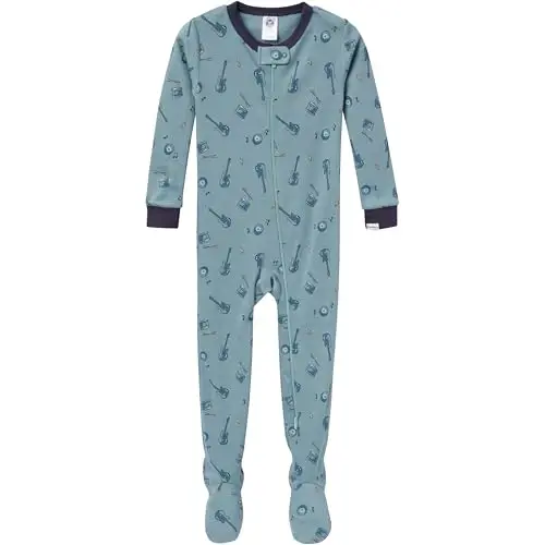 Gerber baby-boys 2-pack Snug Fit Footed Cotton Pajamas - 2