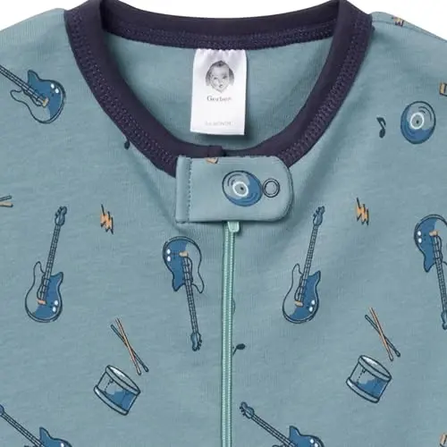 Gerber baby-boys 2-pack Snug Fit Footed Cotton Pajamas - 4