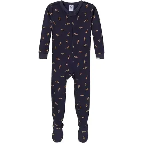 Gerber baby-boys 2-pack Snug Fit Footed Cotton Pajamas - 3