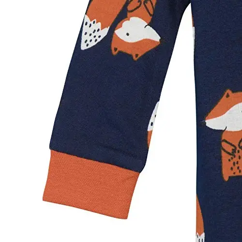 Gerber baby-boys 2-pack Snug Fit Oyoqli Paxta Pijamalari - 6