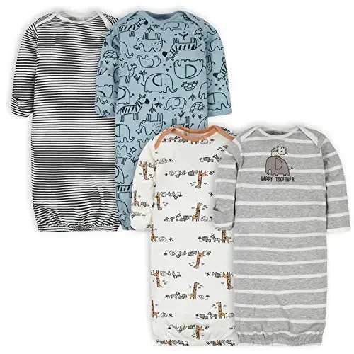 Gerber baby-boys 4-pack Sleeper Gown - GERBER