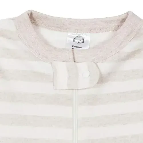 Gerber Baby Boys' ikki qavatli oyoq kiyimli pijamalari - 3