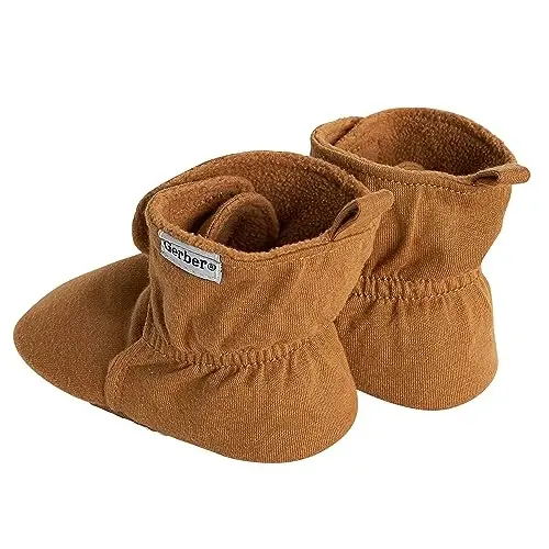 Gerber Baby Fleece bilan qoplangan, o‘ralgan, sirpanmaydigan, yumshoq uy botinkalari - 6