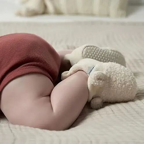 Gerber Baby Fleece Lined Non Skid Soft Slipper Booties with Ears - 7