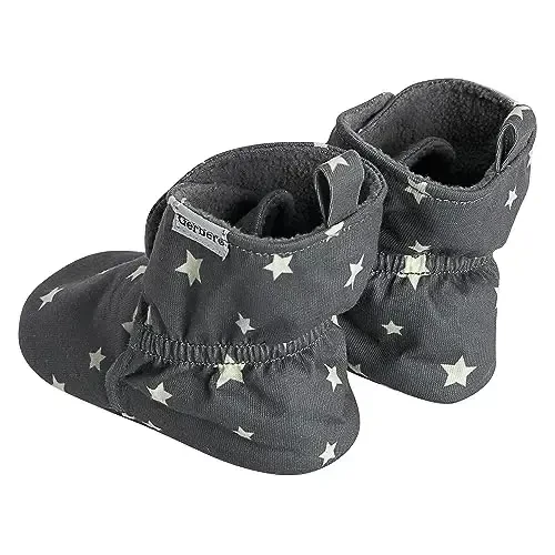 Gerber Baby Fleece Lined Wrap Fasten Non Skid Soft Slipper Booties - 2