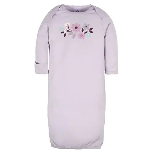 Gerber Baby Girls 4-Pack Sleeper Gown - 2