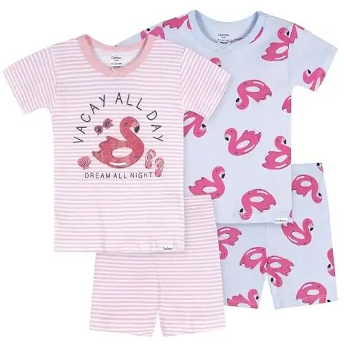 Gerber Baby Girls 4-Piece Pajama Set - Gerber