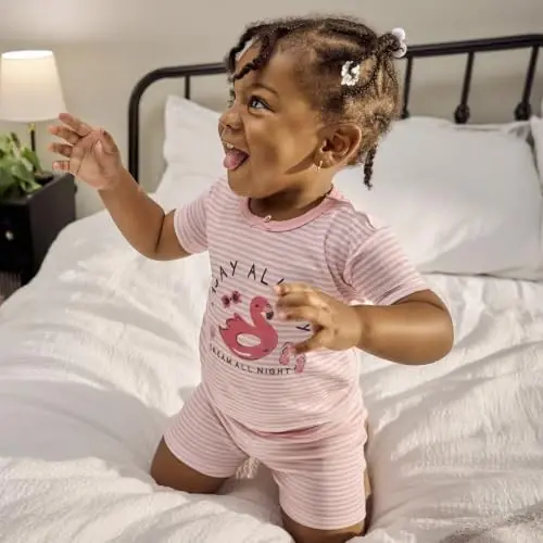 Gerber Baby Girls 4-Piece Pajama Set - 2