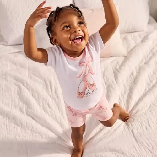 Gerber Baby Girls 4-Piece Pajama Set - 3