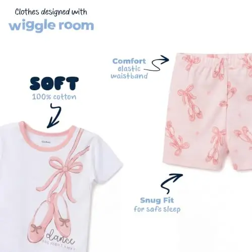Gerber Baby Girls 4-Piece Pajama Set - 4