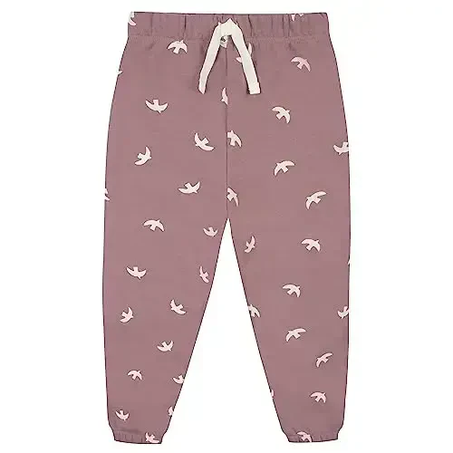 Gerber Baby Girls' Toddler 2-piece Fleece Sweatshirt and Jogger Set - 4