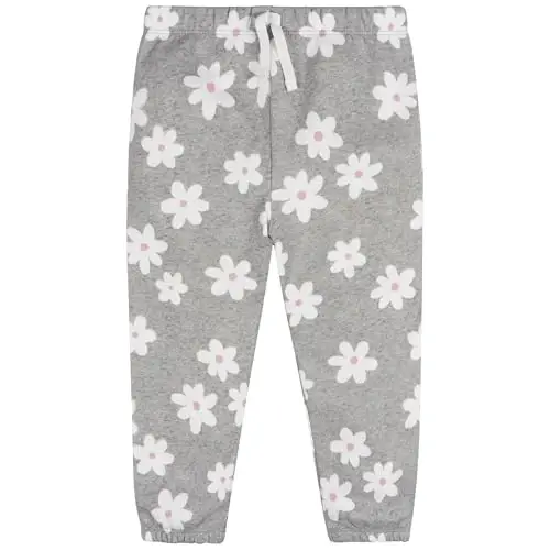 Gerber Baby Girls' Toddler 2-piece Fleece Sweatshirt and Jogger Set - 4
