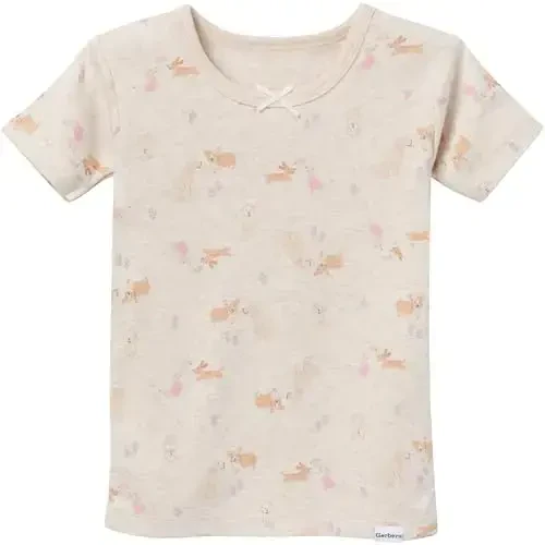 Gerber Baby Girls' Toddler Snug Fit 4-Piece Pajama Set - 4