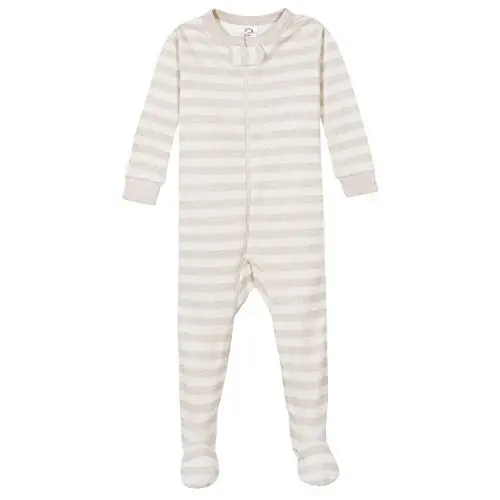 Gerber baby-boys 2-pack Snug Fit Footed Cotton Pajamas - 3