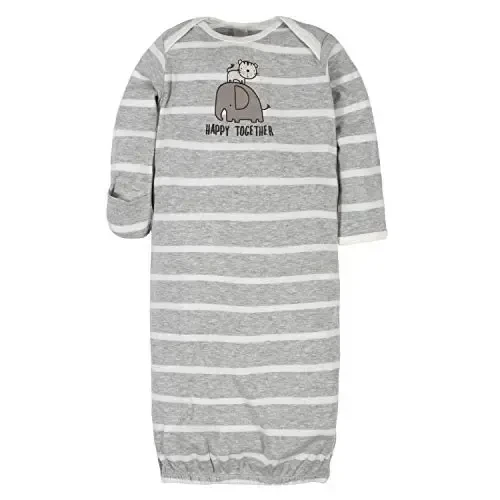 Gerber baby-boys 4-pack Sleeper Gown - GERBER (1)