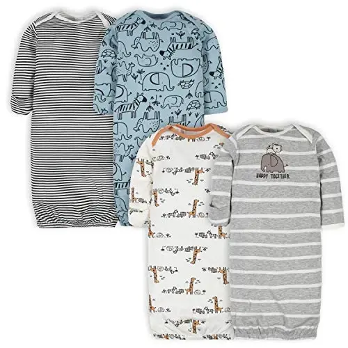 Gerber Baby Boys 4-Pack Sleeper Gown 