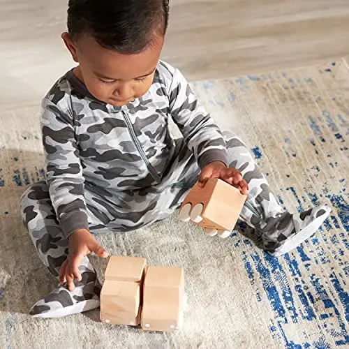 Gerber baby-boys 2-pack Snug Fit Footed Cotton Pajamas - 5