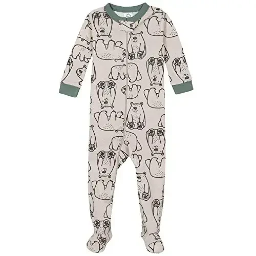 Gerber baby-boys 2-pack Snug Fit Footed Cotton Pajamas - MODAZONE (1)