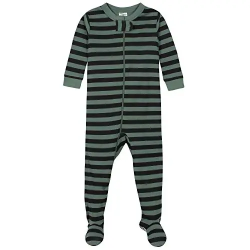 Gerber baby-boys 2-pack Snug Fit Footed Cotton Pajamas - 3