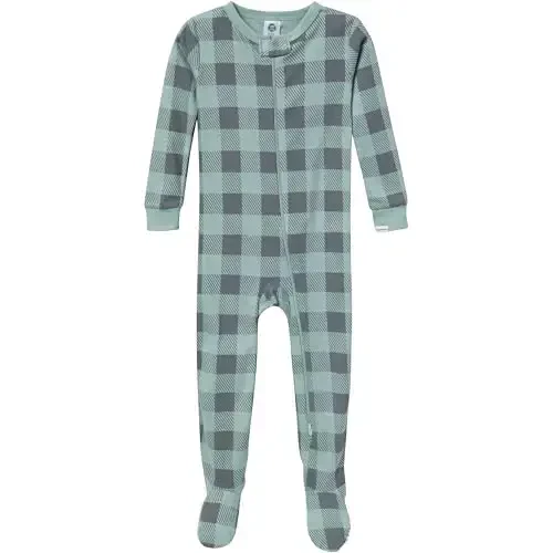 Gerber baby-boys 2-pack Snug Fit Footed Cotton Pajamas - 3