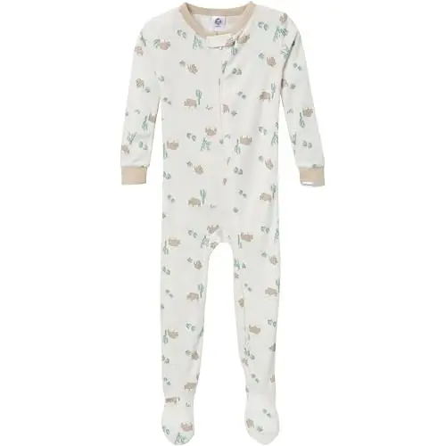Gerber baby-boys 2-pack Snug Fit Footed Cotton Pajamas - 2