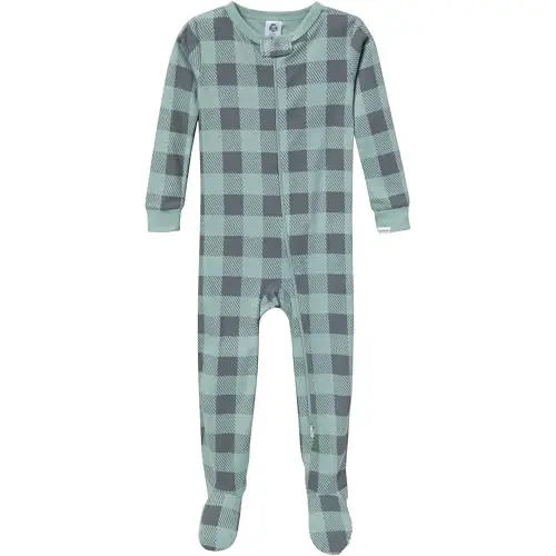 Gerber baby-boys 2-pack Snug Fit Footed Cotton Pajamas - 3