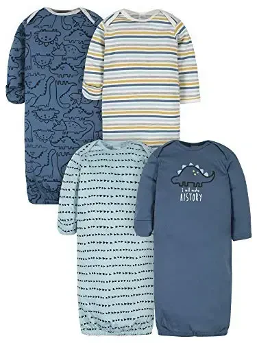 Gerber baby-boys 4-pack Sleeper Gown - GERBER